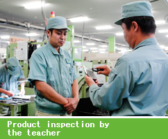 Product inspection by the teacher